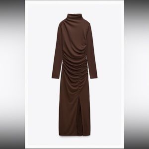 Zara Gathered MIDI Dress